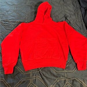 Yzy GAP heavyweight oversized Red Men's Hoodie Sweater